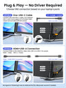ANYKING A6 | 14" Single Screen Extender | 13–17.3" Laptops