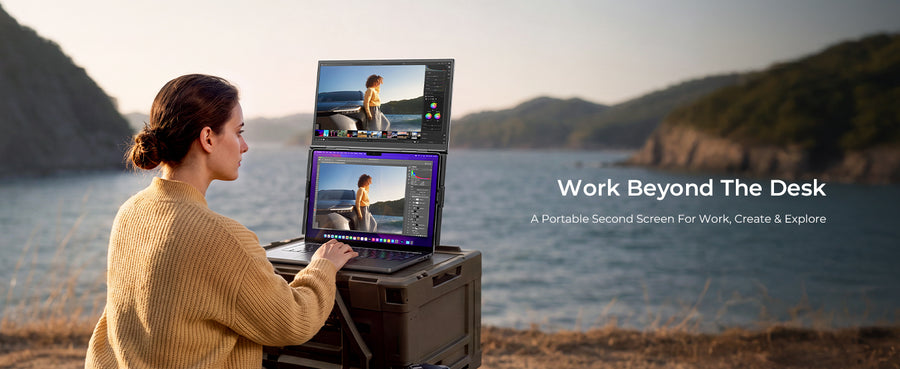ANYKING Tri-Screen Laptop Setup
