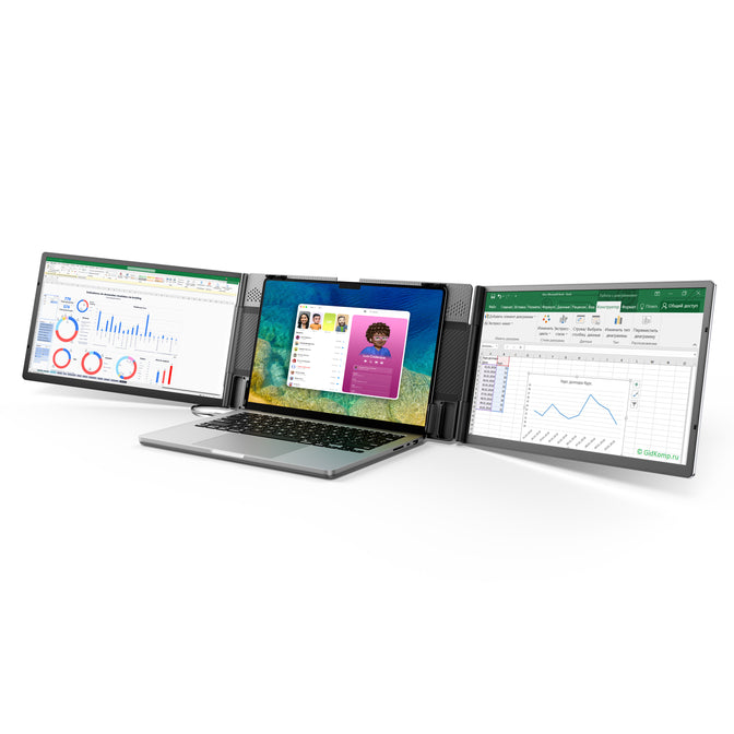 ANYKING P9 Pro | 15.6" FHD Dual Screen Extender | Foldable Design